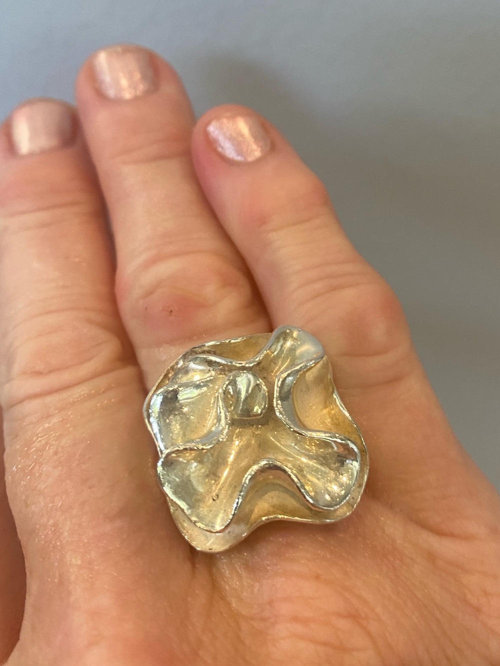 Silpada sterling silver blooming flower ring size 6